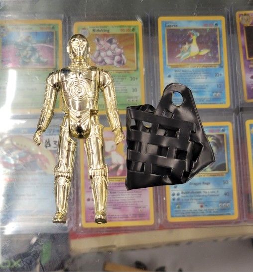 1982 Vintage STAR WARS C-3PO Removable Limbs With Net Figure COMPLETE