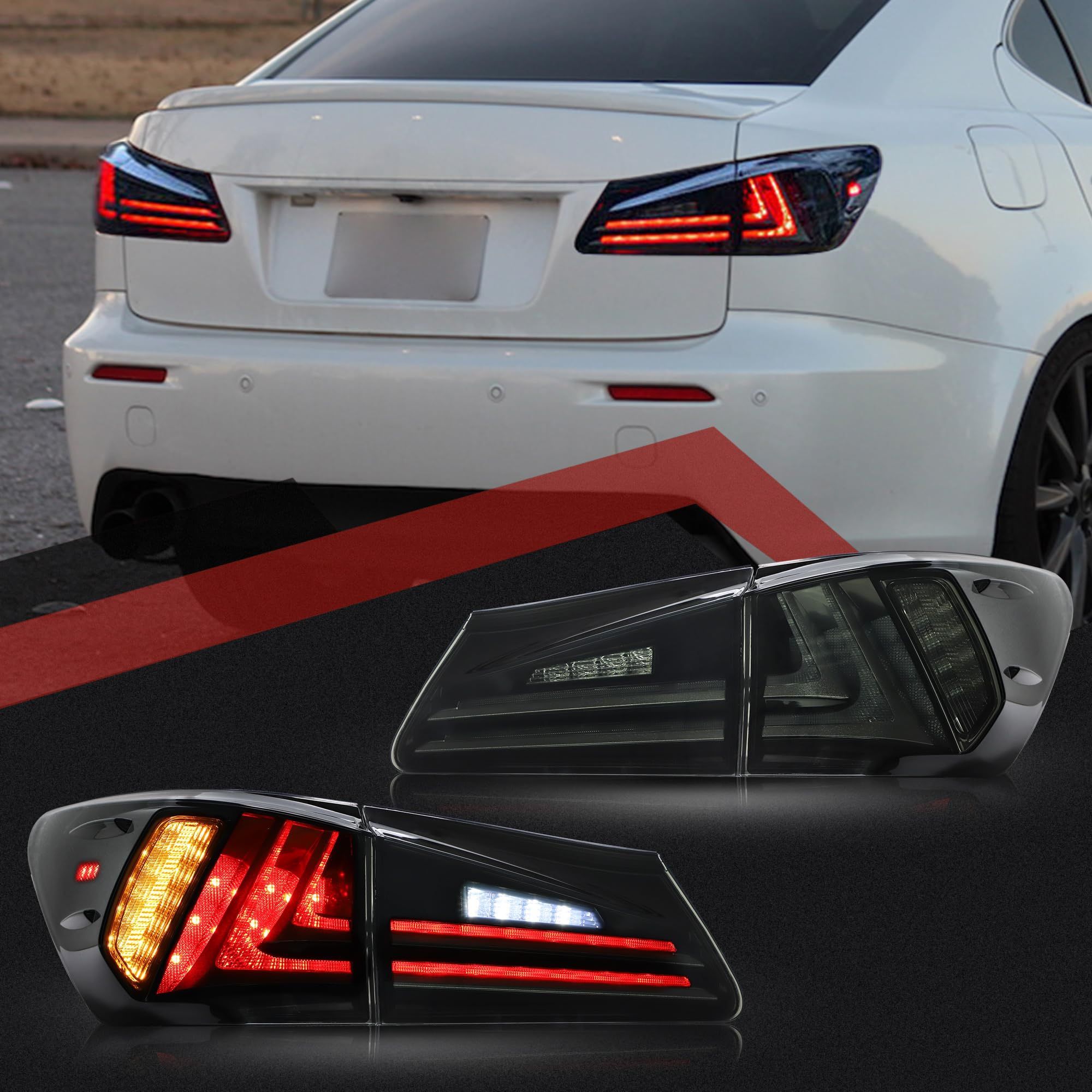 Smoked VLAND Taillights For IS250 IS350| 2006 - 2013