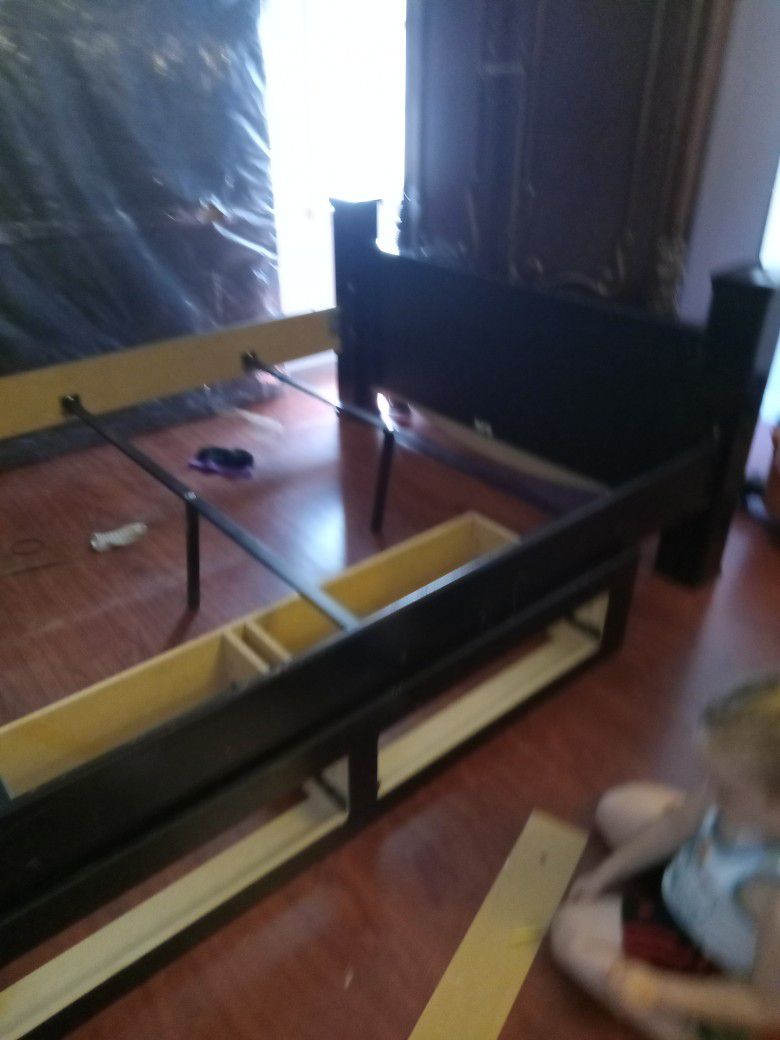 King Size Frame With Box Spring $ 25.00