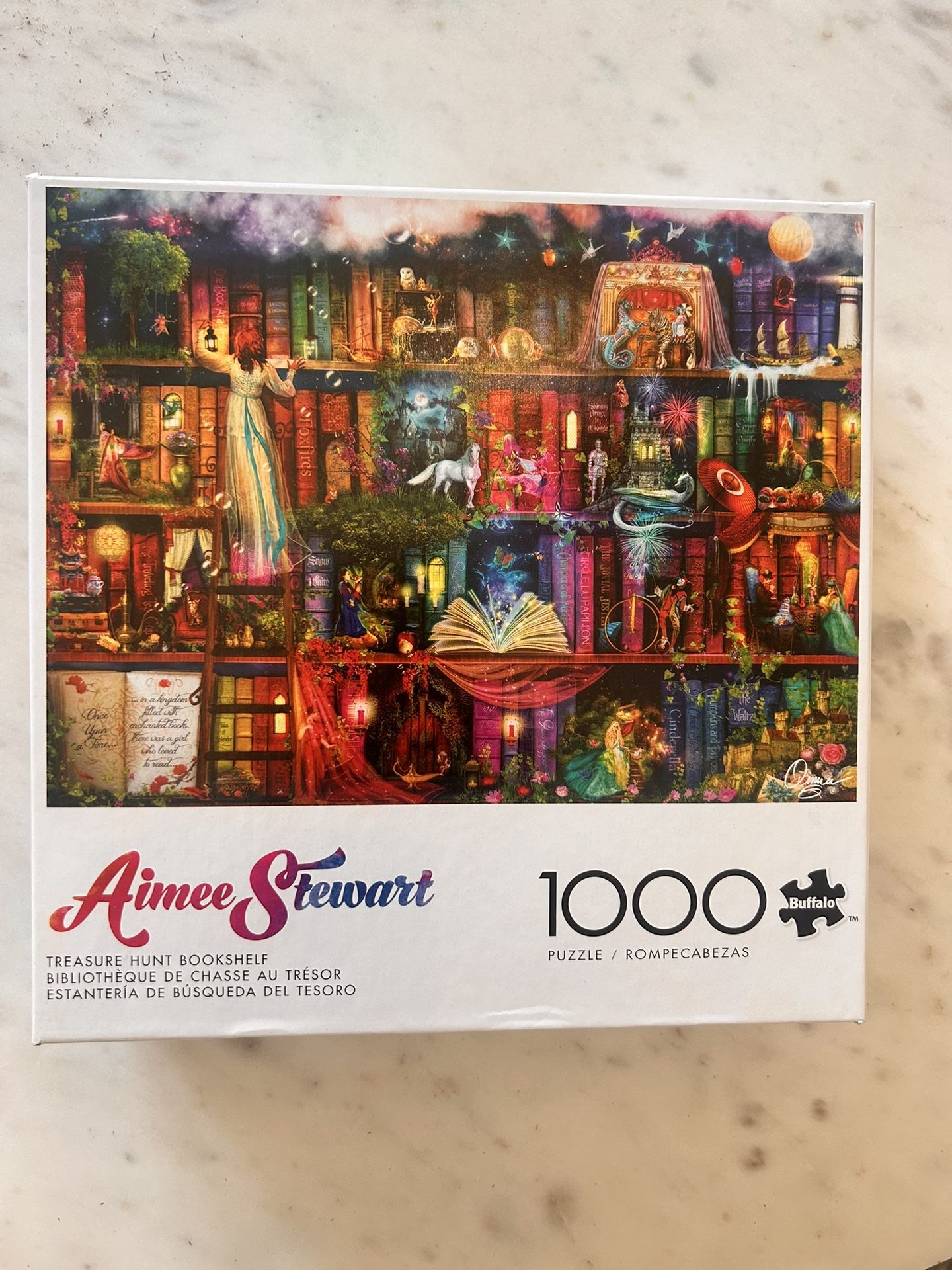 Buffalo Games - Treasure Hunt Bookshelf - 1000 Piece Puzzle