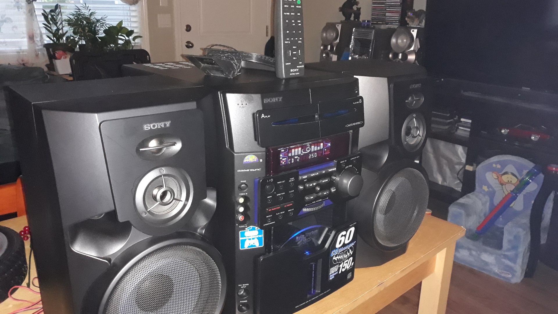 Sony Radio (comes with 60 CD and cusit)