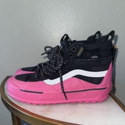 New VANS SK8 Hi Dip MTE-2 Hiking Boots Shoes Pink Black Suede