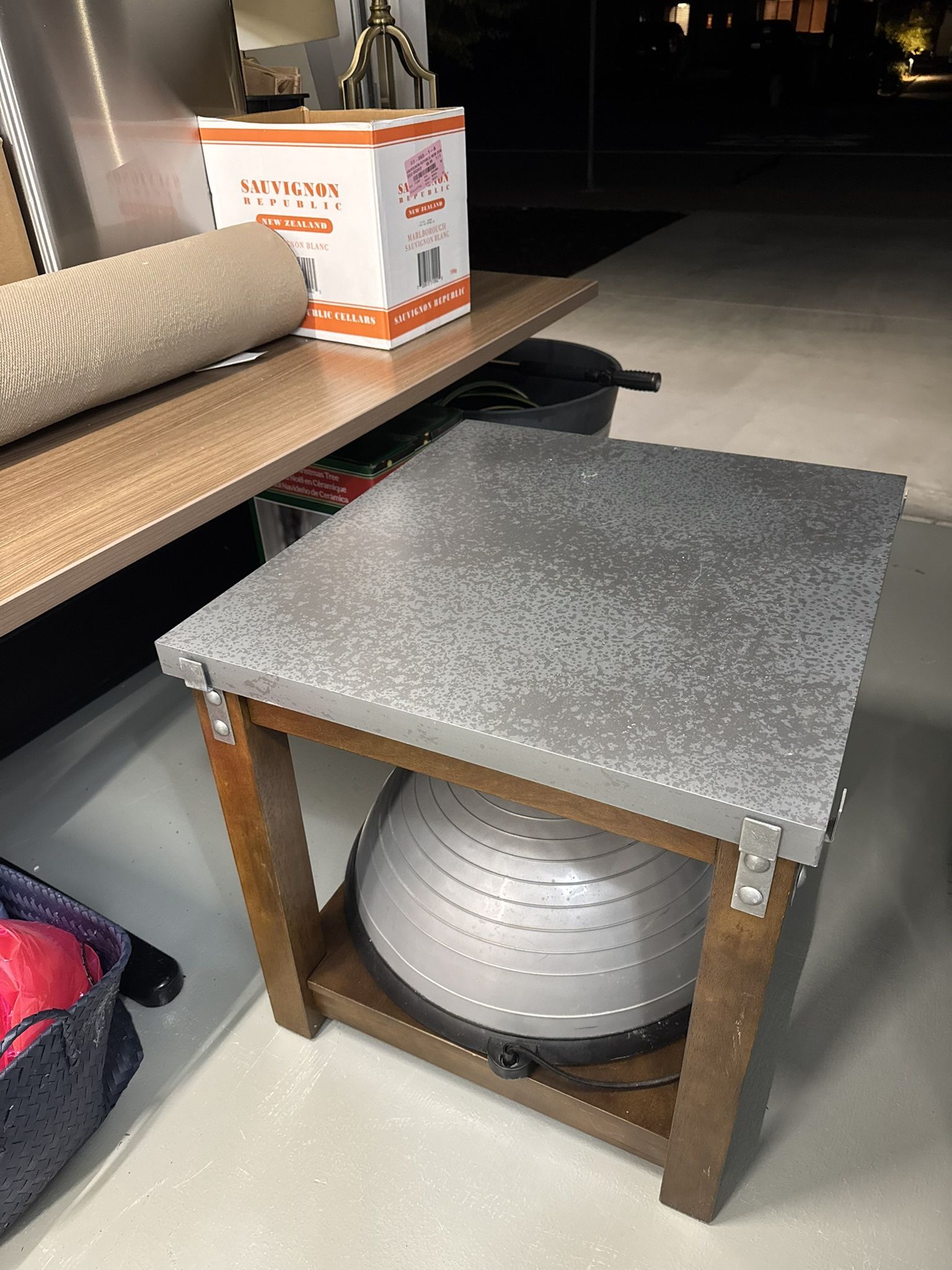 Grey End Table