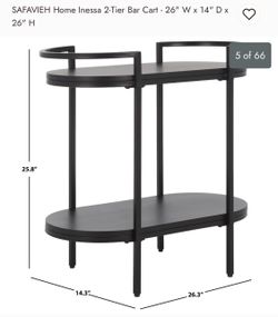Black Bar Cart
