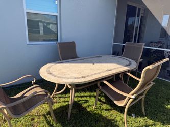 Patio table and chairs