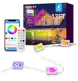 🆕 in 📦Permanent Outdoor Lights for House,13ft RGB+IC Smart Outdoor Decor,50Scene Modes,App/Remote Control,IP67Waterproof,for Daily&Holiday Party Dec