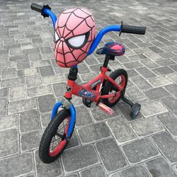 Kids Spiderman Bike with Training Wheels