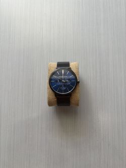 Michael Kors Blue Dial Mesh Strap Watch