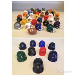 70's & 80's Gumball Machine Mini NFL Helmets & MLB Baseball Hats 49 pieces
