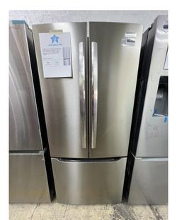 Frigidaire Gallery Standard-Depth 20-cu ft 3 -Door French Door Refrigerator with Ice Maker with Water Dispenser ( Smudge-Proof Stainless Steel) ENERGY