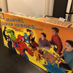 Marvel Superheroes Boardgame Vintage With Tcg Cards