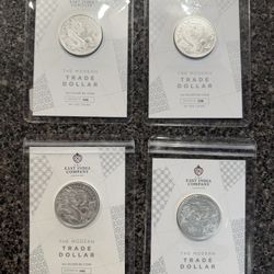 1oz Silver Trade Dollar In Assay 