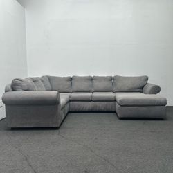 Living Spaces 3 Piece Sectional Couch - With Delivery And Setup