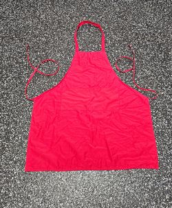 Restaurant / Kitchen Aprons – Red & Black – Adjustable Tie Style