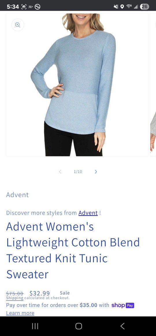 Advent womens sweater