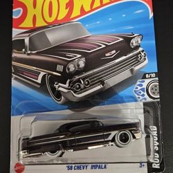 Hotwheels 58 Chevy Impala. (HOT)