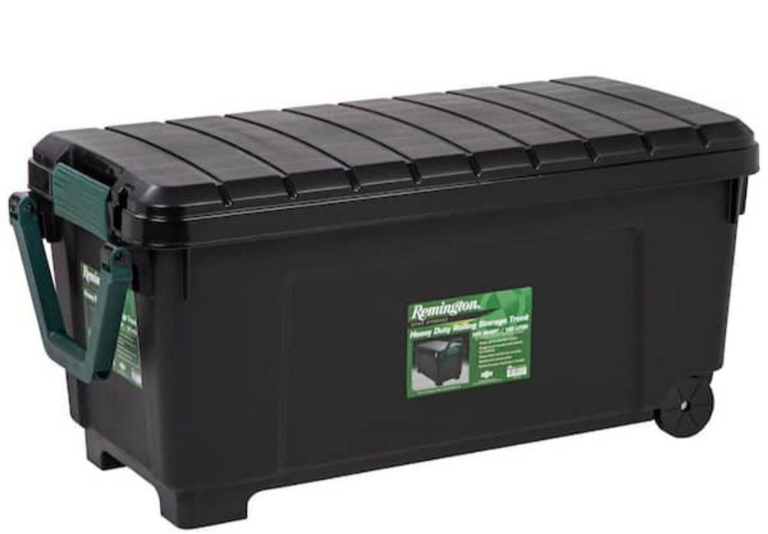 Brand New 💯IRIS 169 qt. Remington Store-It-All Tote Storage Bin in Black