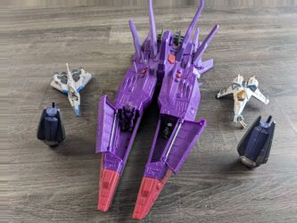 Transformers Trypticon Large Purple Spaceship Figure Set