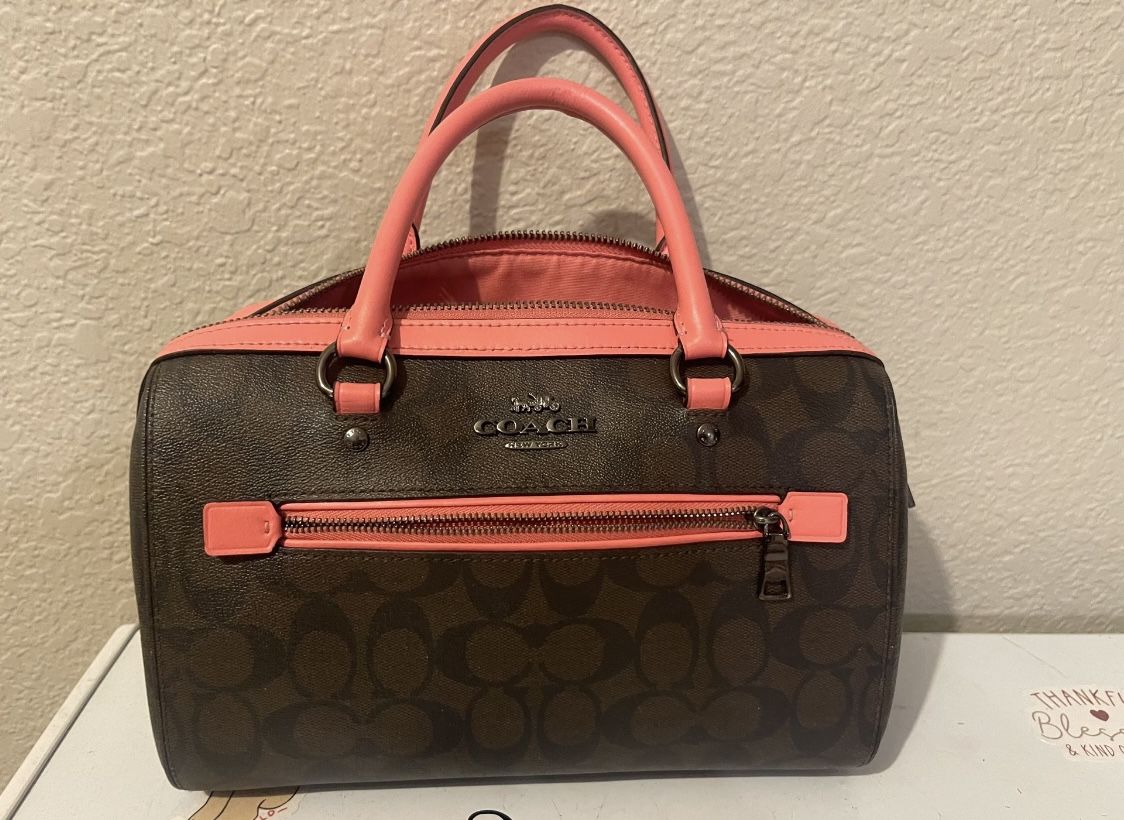 Coach Rowan Satchel In Signature Canvas Women's Top Handle Bag -...