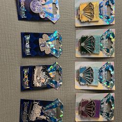 Limited Edition 60th Anniversary And Dimond Disney Pins