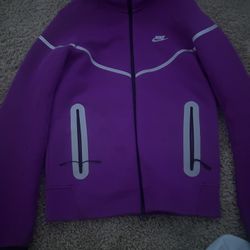 Nike Tech Fleece Reflective Hoodie Purple