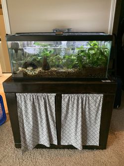 40 gallon fish tank with custom stand