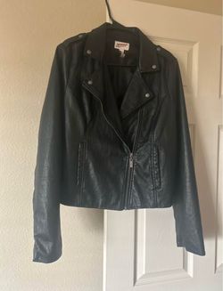 Faux leather jacket