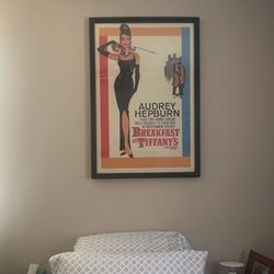 Audrey Hepburn Breakfast At Tiffany’s Poster Wd Frame