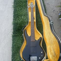 Ibanez 5 String Bass Guitar and Shure Case