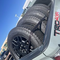 4x OEM 2024 Tesla Cybertruck Wheels Cyber Truck Rims Tires SENSORS Goodyear