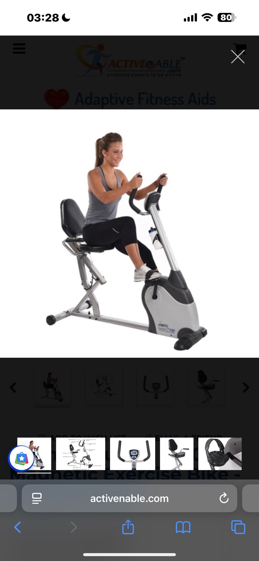 Stamina Fusion 7100 Magnetic Exercise Bike
