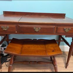 Vanity/desk With Bench Antique Piece