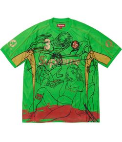 Supreme x Rita Ackermann Soccer Jersey Green