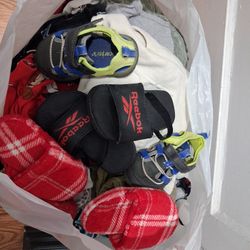 Big Bag Of Boy Toddler Clothes +some Shoes Size,2T mostly Some 3T