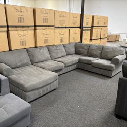 Gray Sectional Couch - Free Delivery 