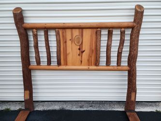 Very Cool Hunting Wood Cabin Style Queen Bed Frame