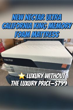 NEW NECTAR ULTRA CALIFORNIA KING MEMORY FOAM MATTRESS