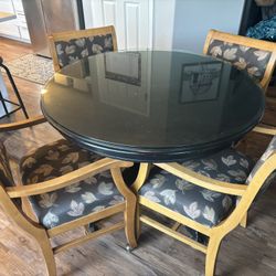 FREE Round Black Table & Chairs