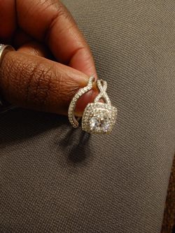 New 925 Moissanite Diamond Ring Set Size 8