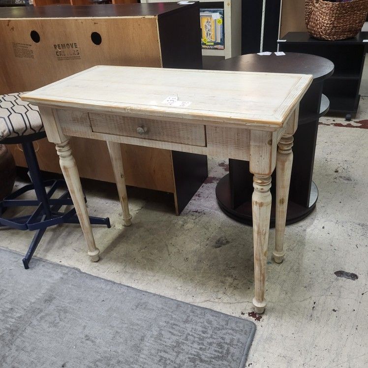 Distressed Small Console Table Or Writing Desk.