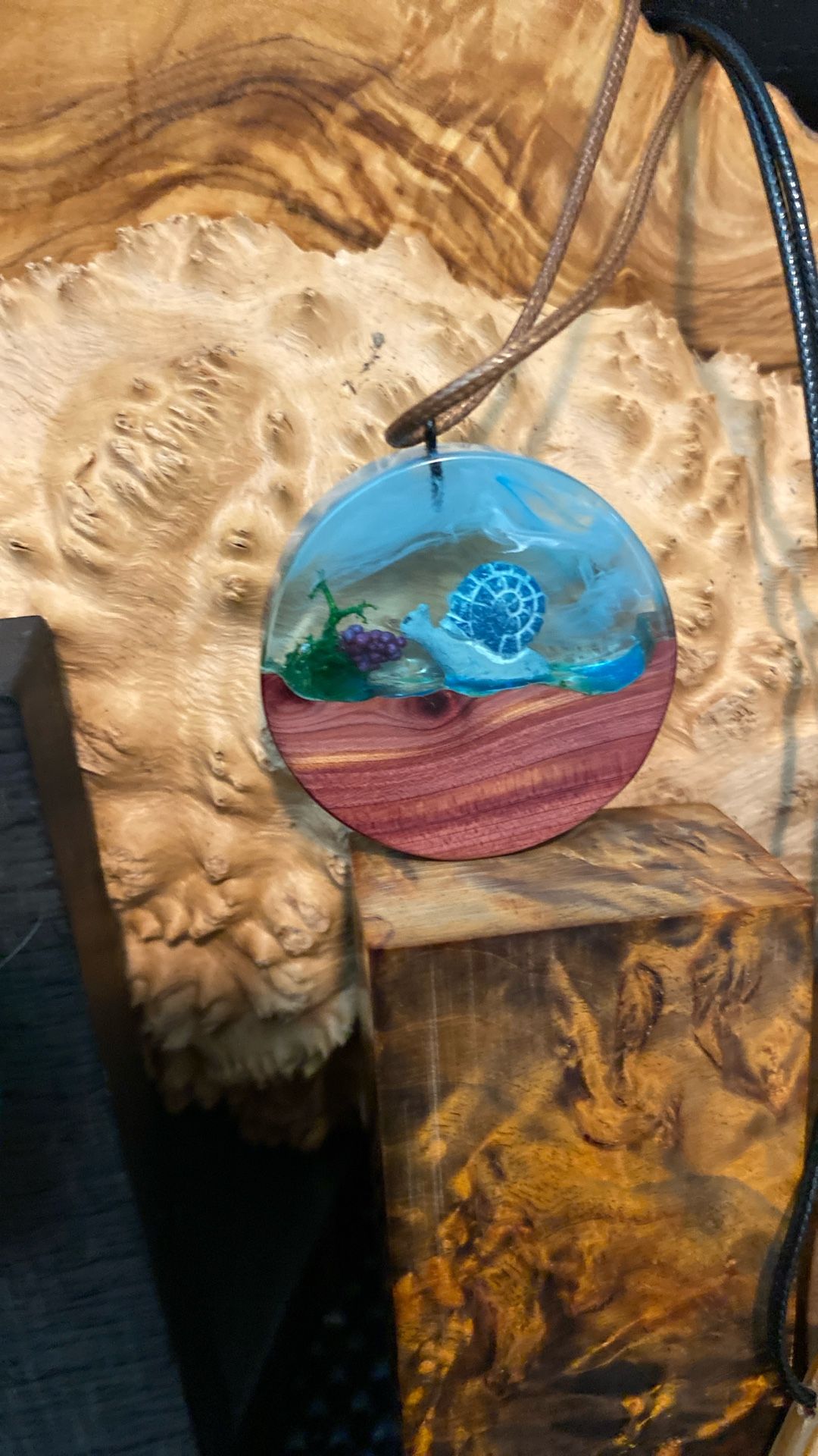 Wood And Resin Necklace