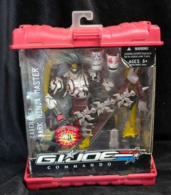 Gi Joe Commando Sigma 6 Dark Ninja Master figure 8in Cobra Kung Fu Grip NEW