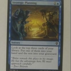 2020 MTG Strategic Planning #101 Sorcery CMR Matt Stewart Magic The Gathering Card Game Wizards Of The Coast Collectible