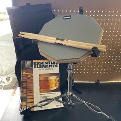 Drum Practice Pad and Stand