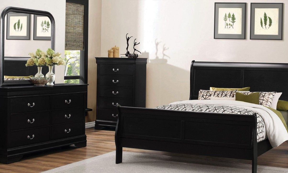 New Bed- King Bed Set in Ebony
