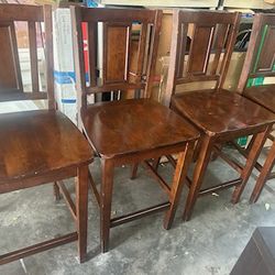 Pub Style Wood Chairs/Stools