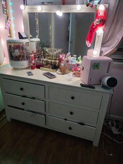 White vanity