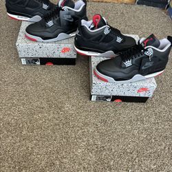 Air Jordan 4 Retro Bred Reimagined Size 11 & 12 Men’s 
