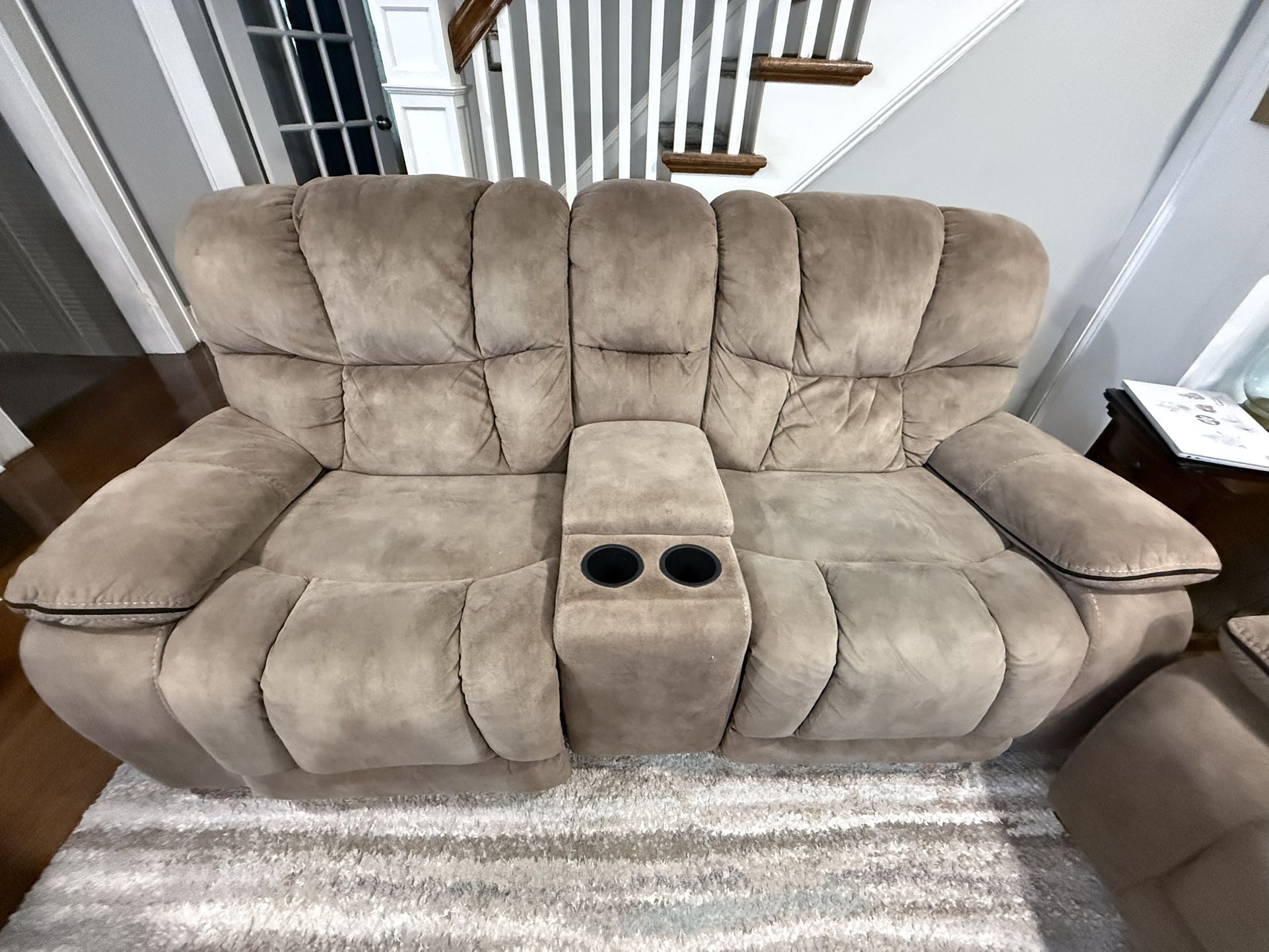 2 Pcs Sectional Recliner For Sale 