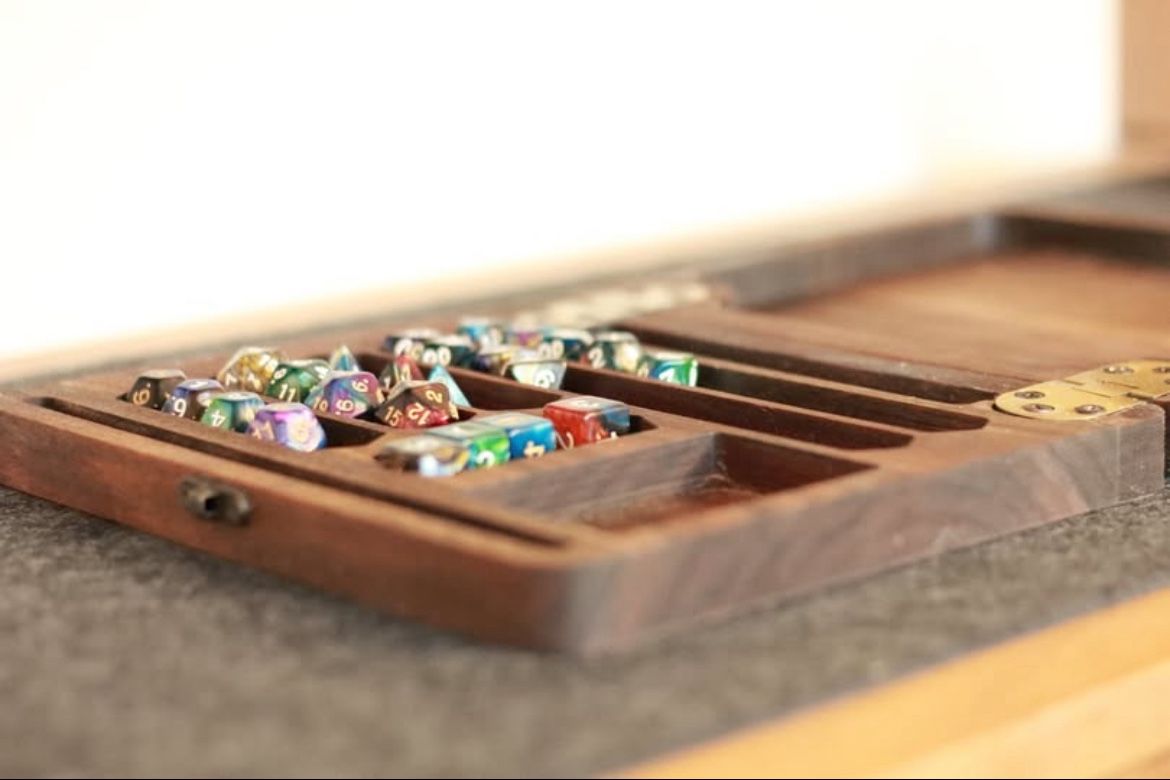 Walnut Dice Box